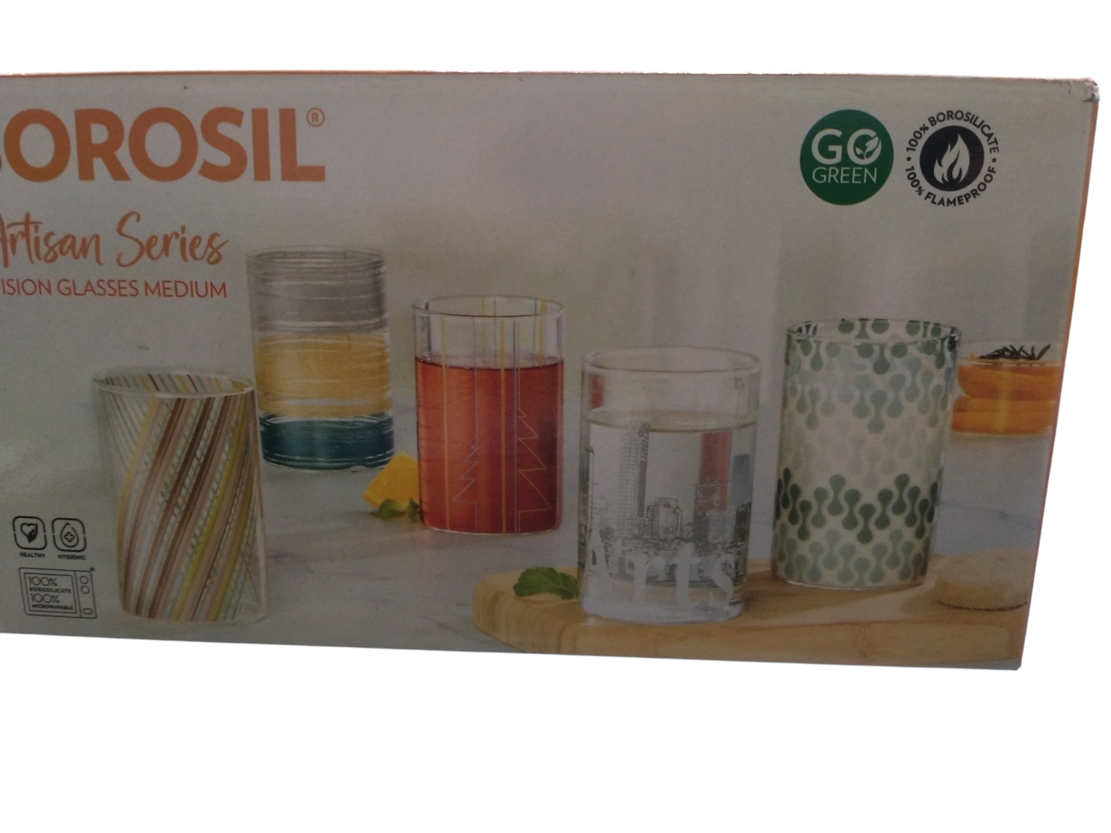 BOROSIL ARTISAN  SERIES VISION GLASSES MEDIUM