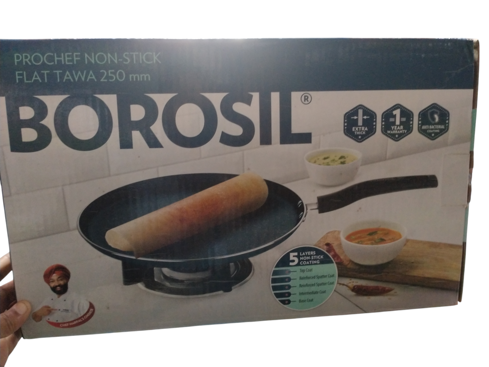 PROCHEF NON STICK FLAT TAWA 250 MM